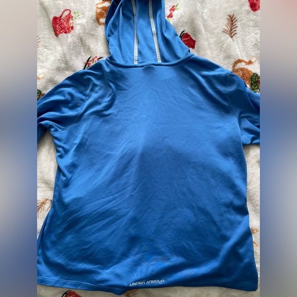 Under armour blue zip up hoodie - Picture 3 of 4